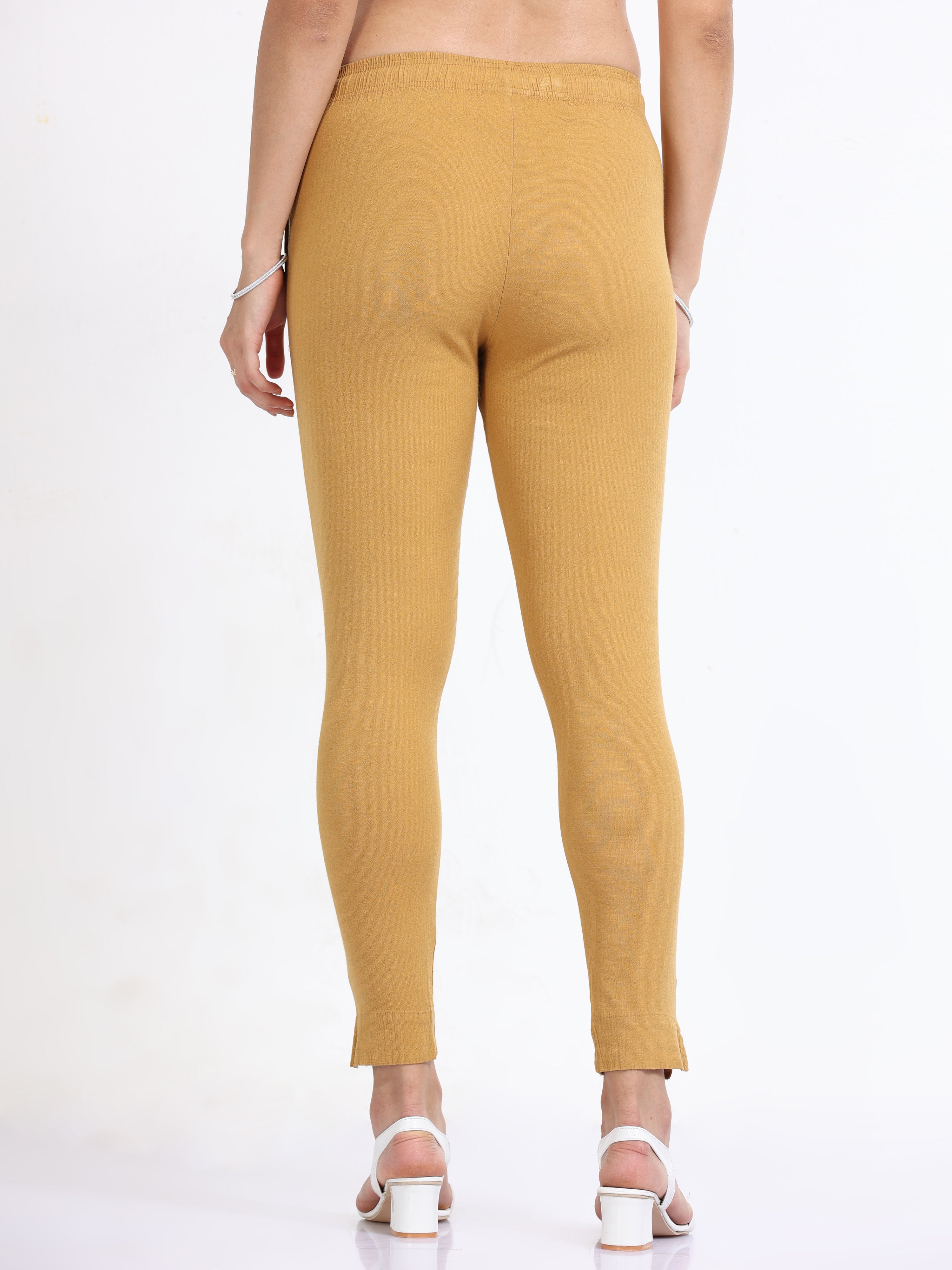 Dark Beige Rayon Stretchable Kurti Pant