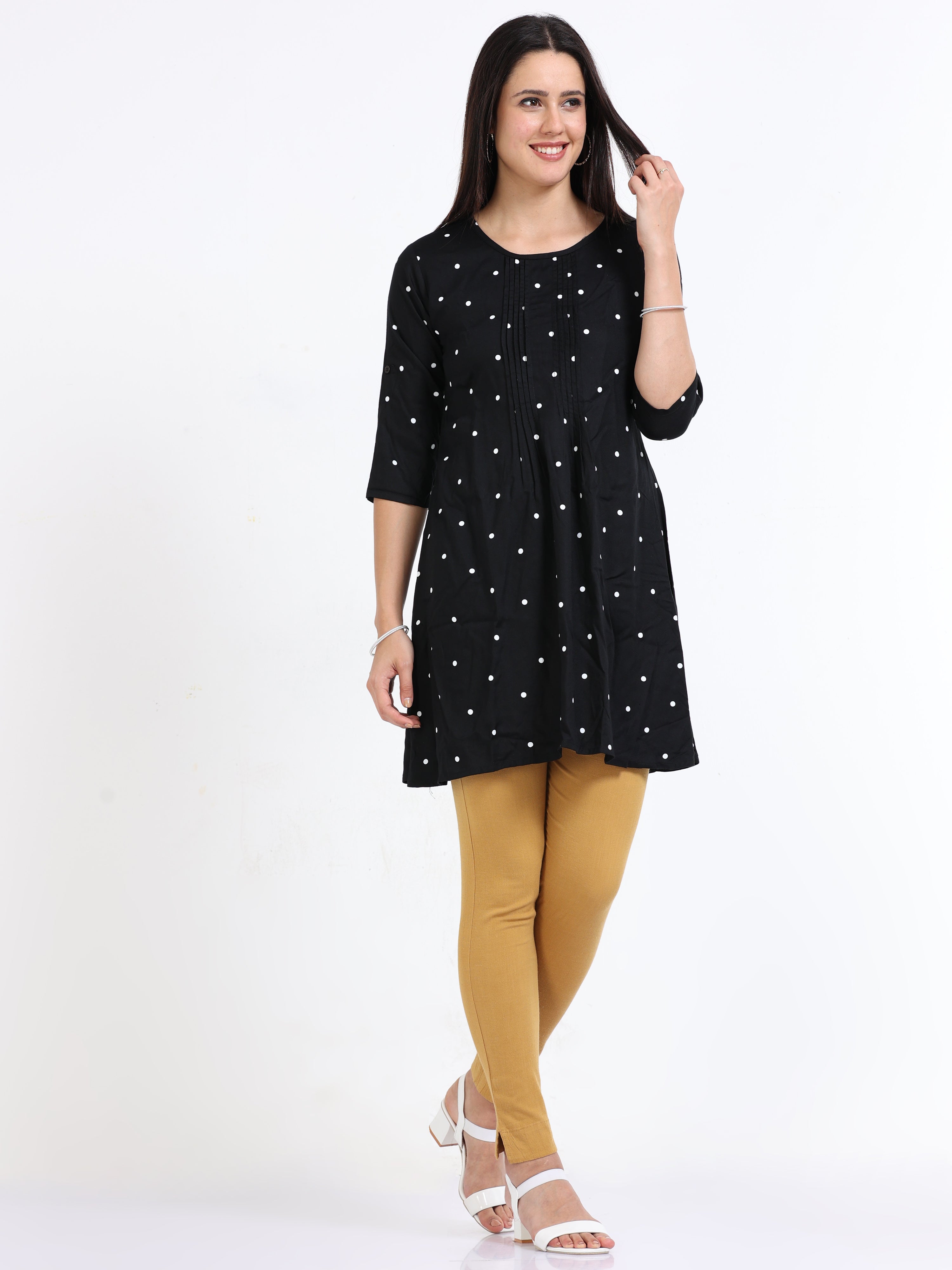 Dark Beige Rayon Stretchable Kurti Pant