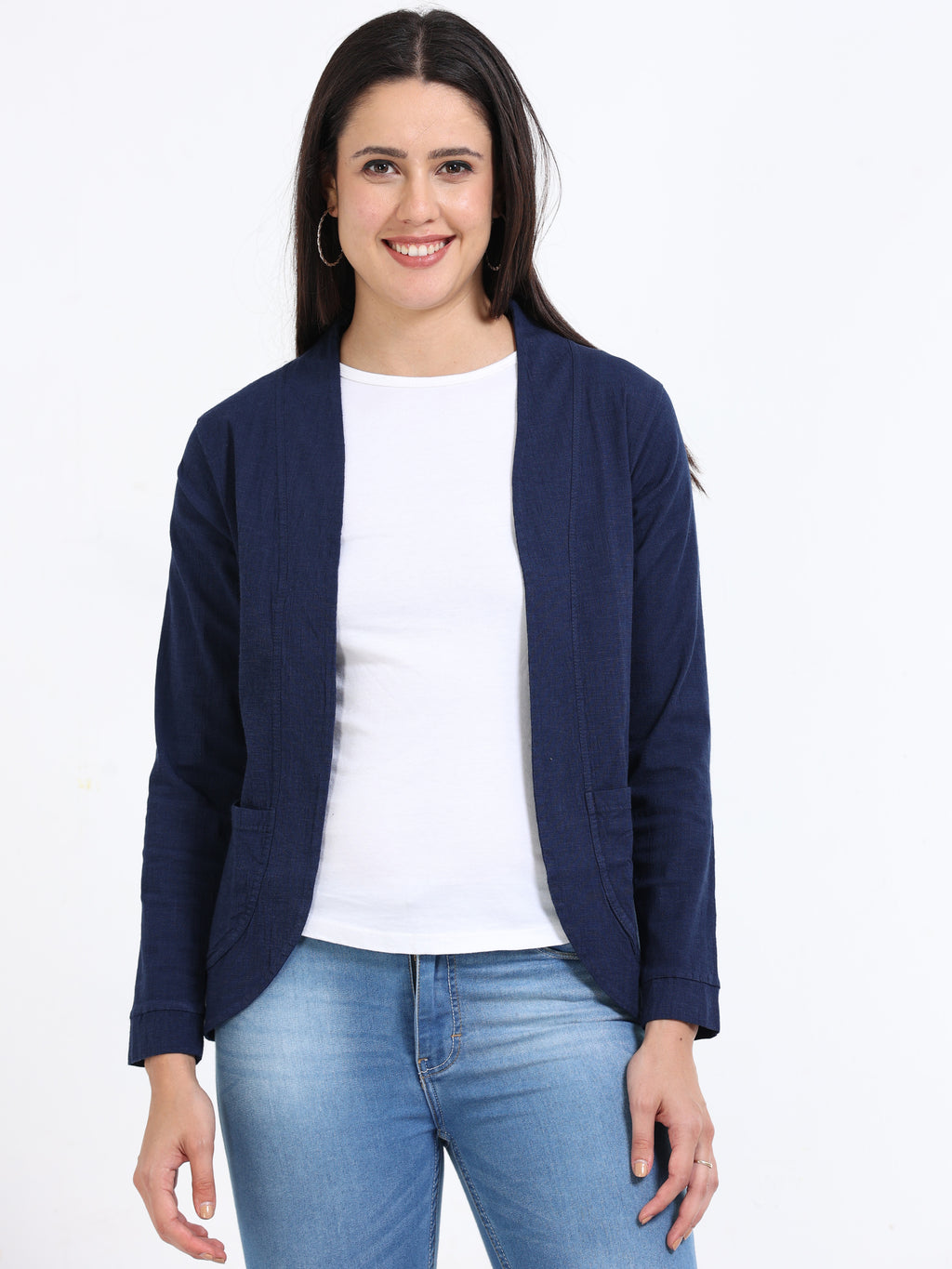 Rayon Stretchable Shrug Denim