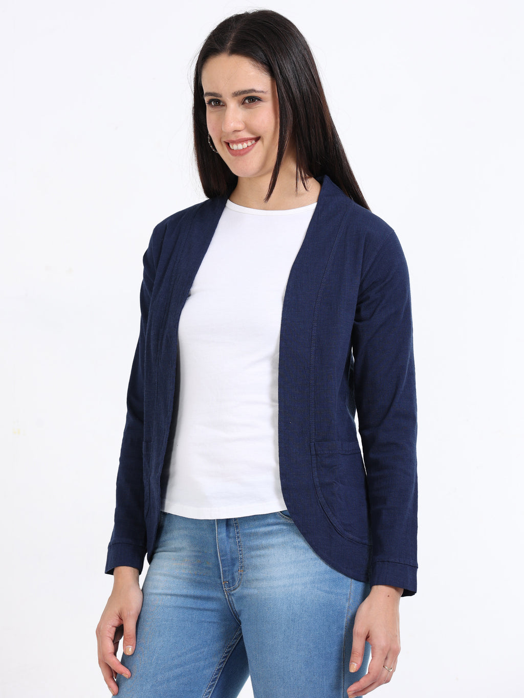 Rayon Stretchable Shrug Denim