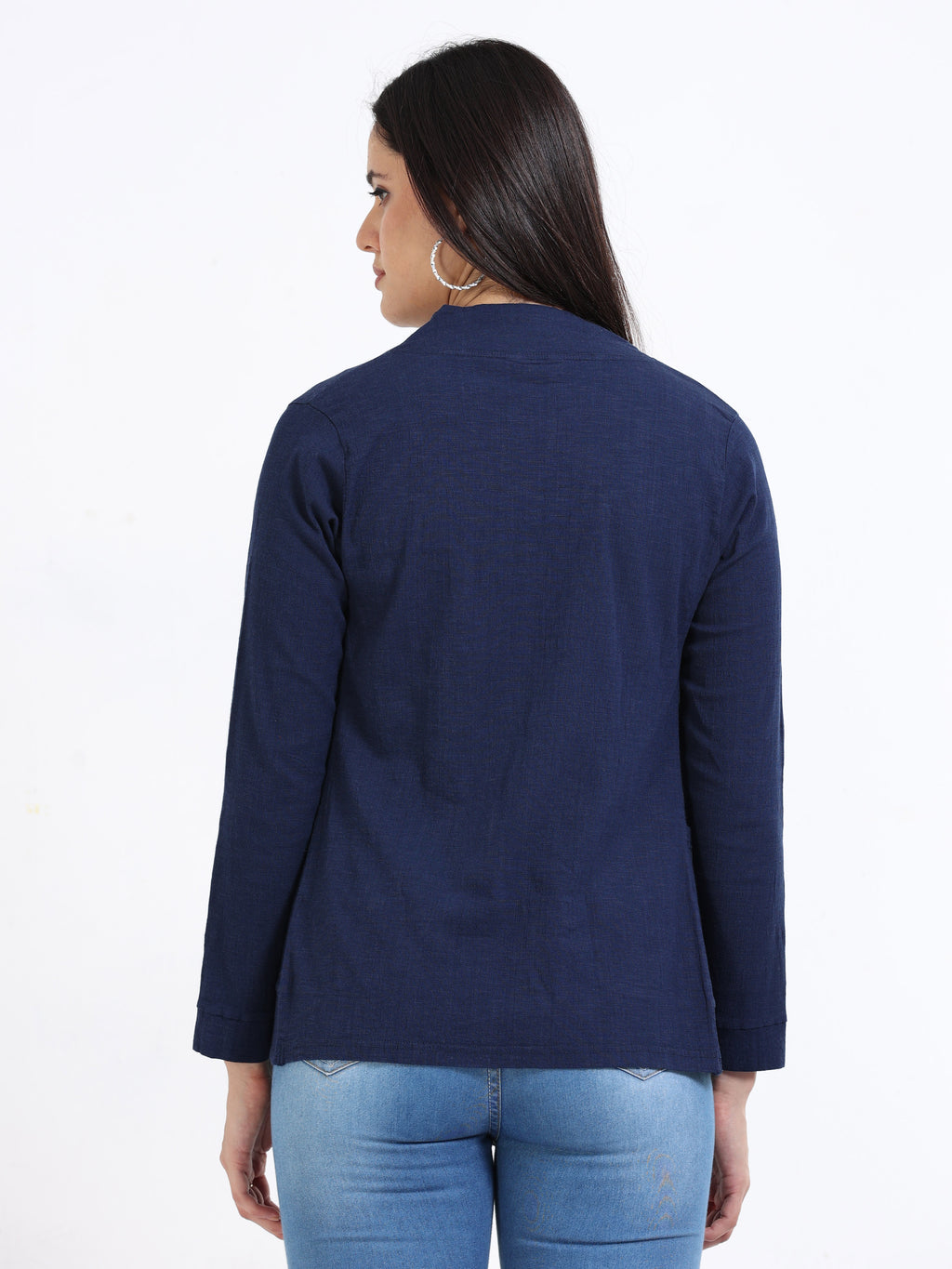 Rayon Stretchable Shrug Denim