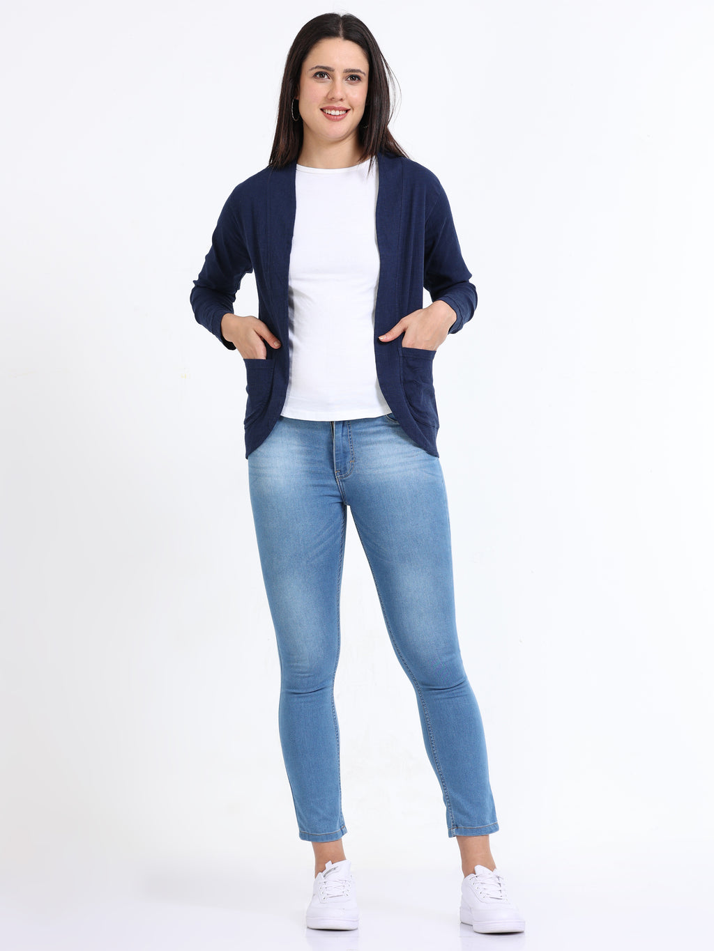 Rayon Stretchable Shrug Denim