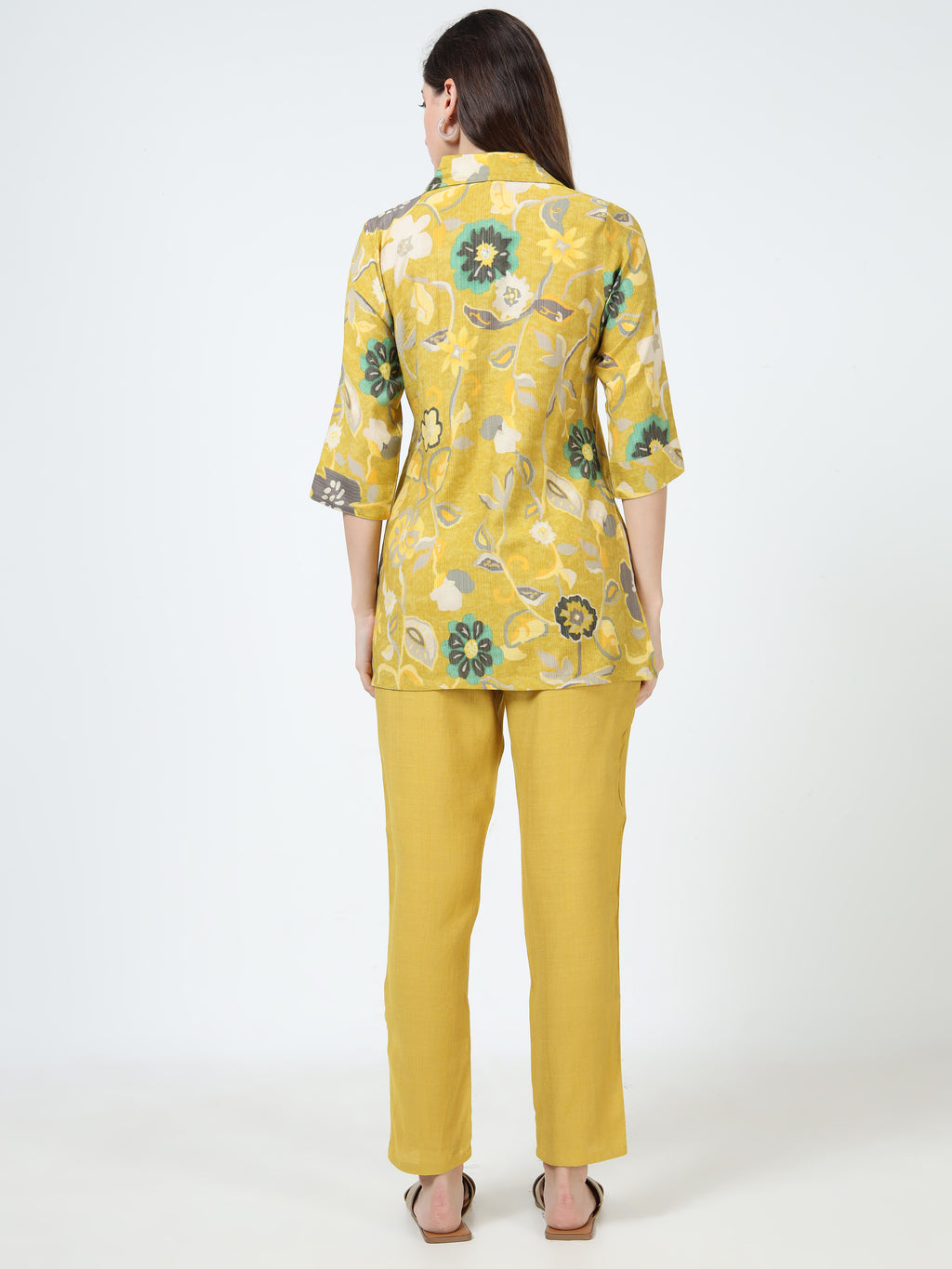 Rayon Printed Coord Set – Sunshine Bloom