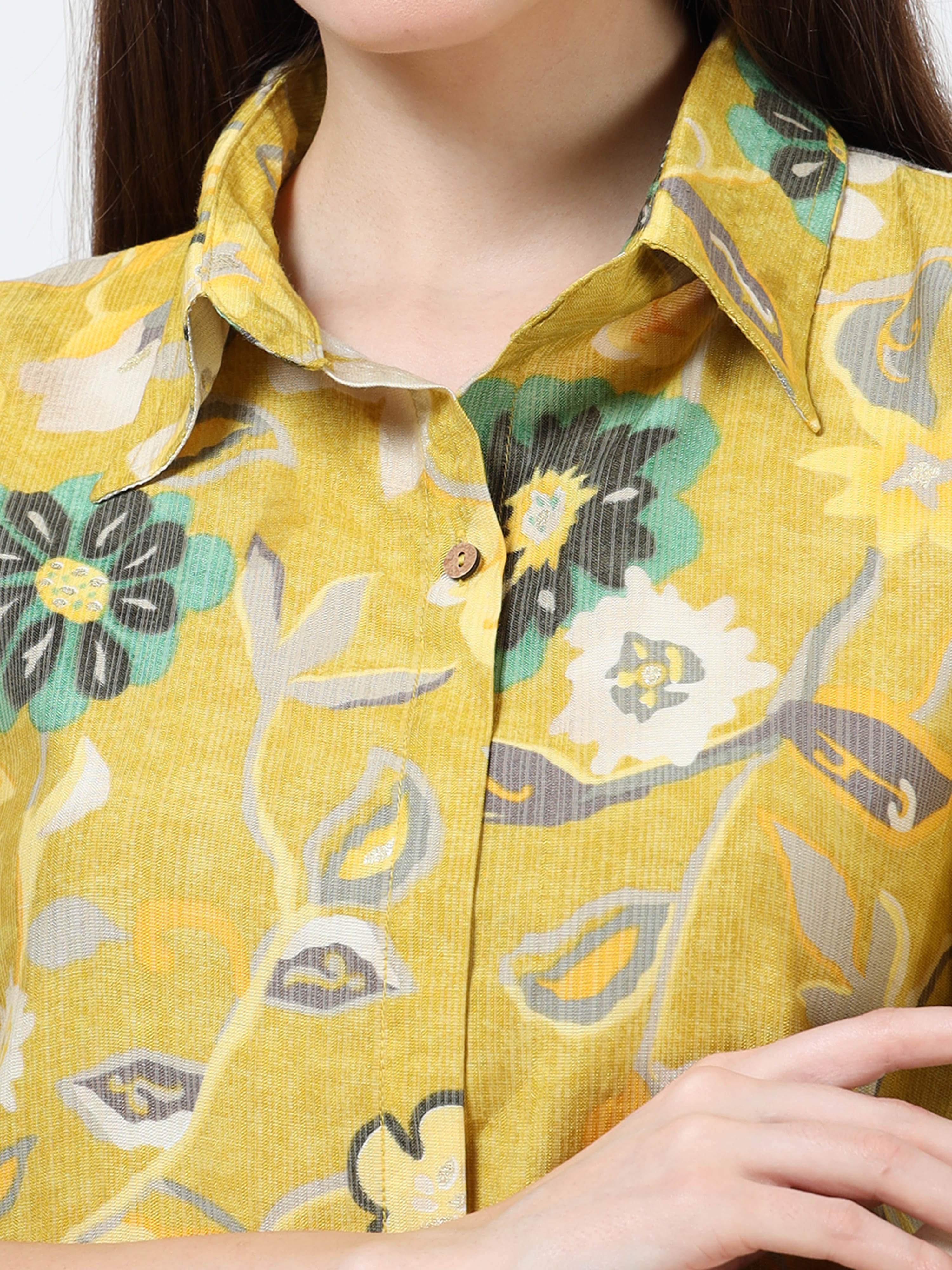 Rayon Printed Coord Set – Sunshine Bloom