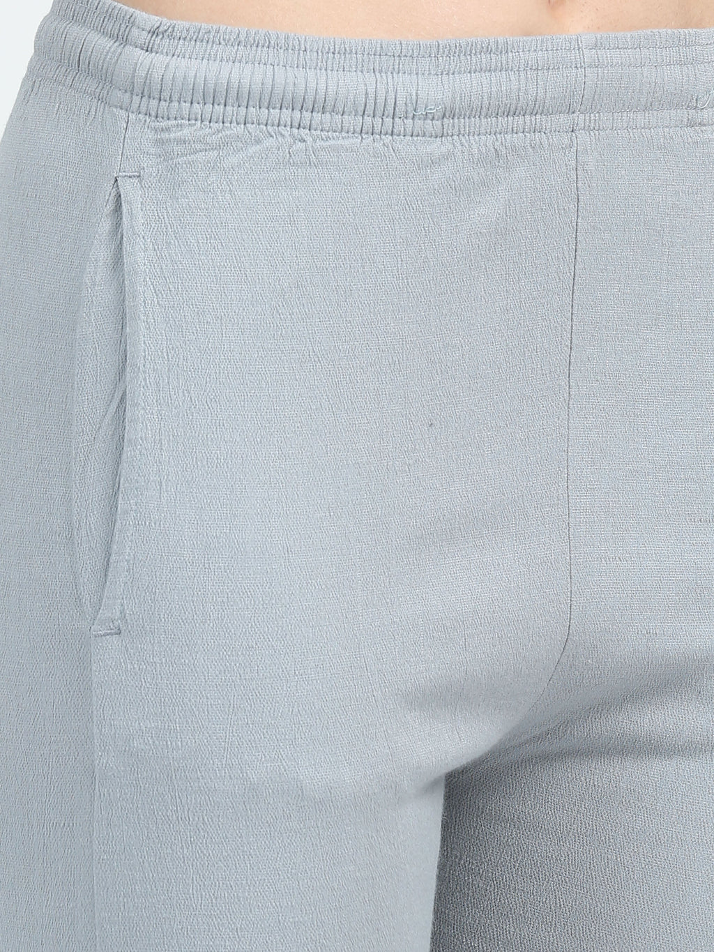 Lt Grey Rayon Stretchable Kurti Pant