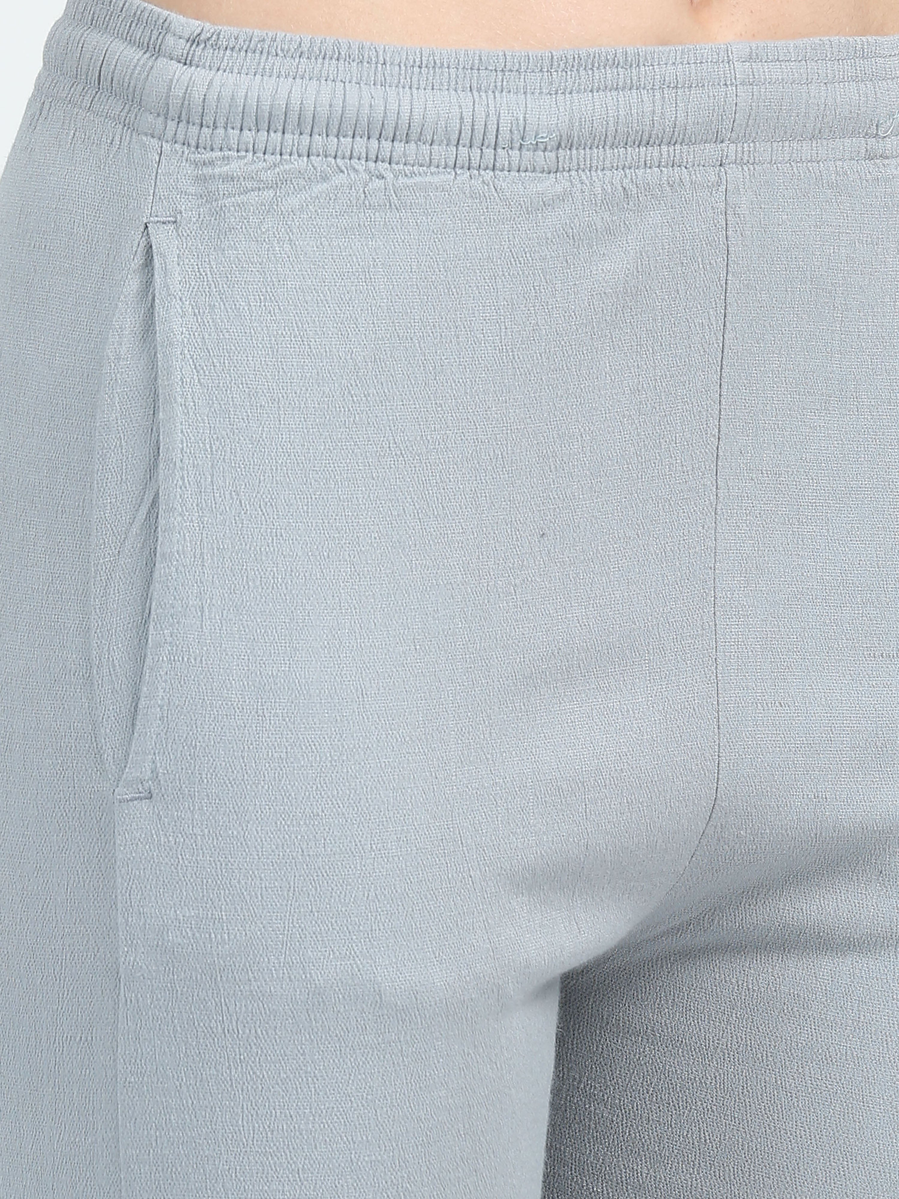 Lt Grey Rayon Stretchable Kurti Pant