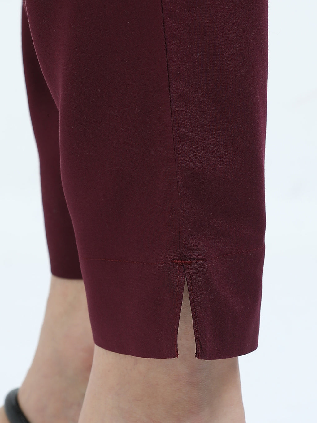 Maroon Viscose Rayon Kurti Pant