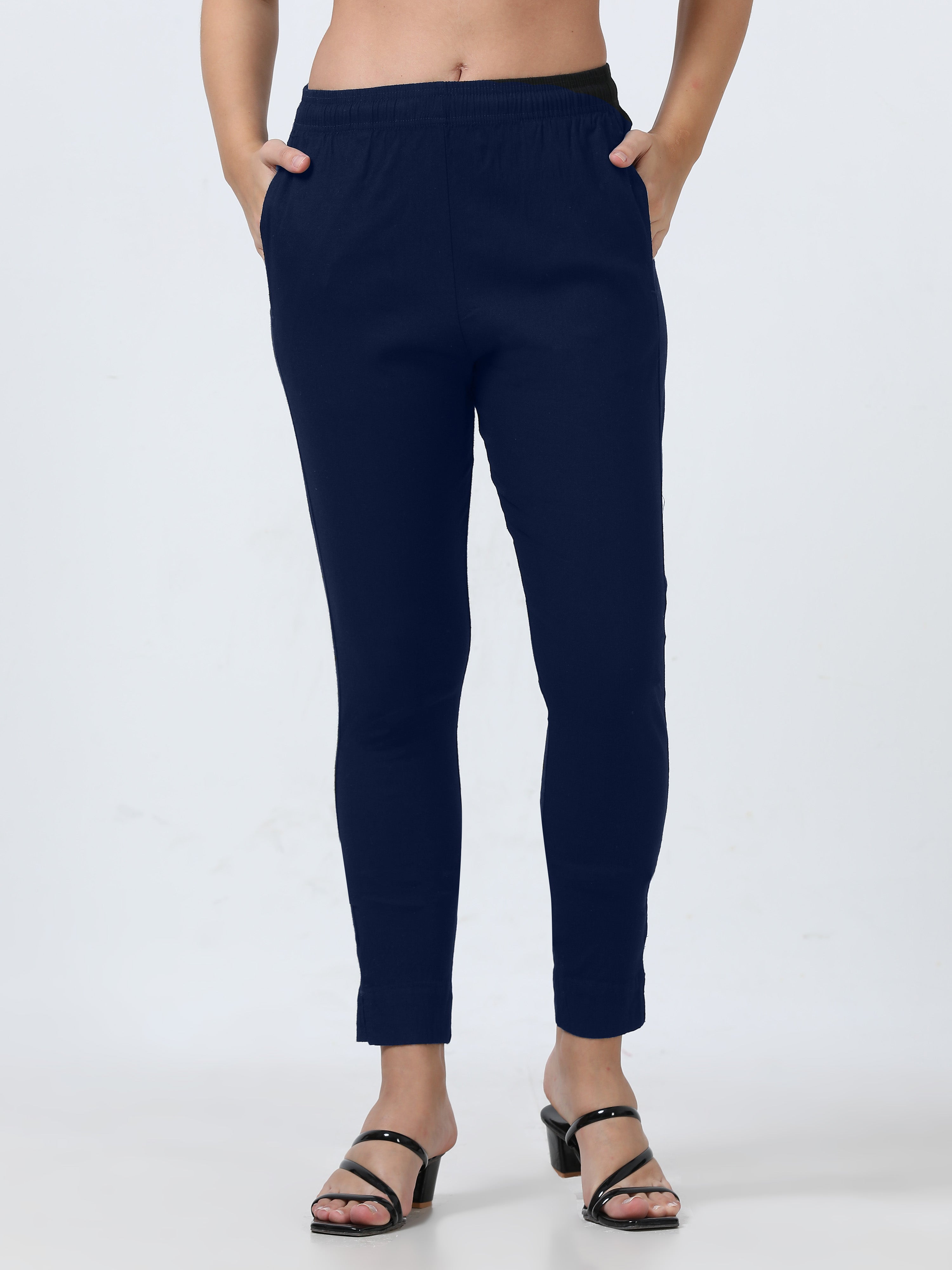 Denim Rayon Stretchable Kurti Pant