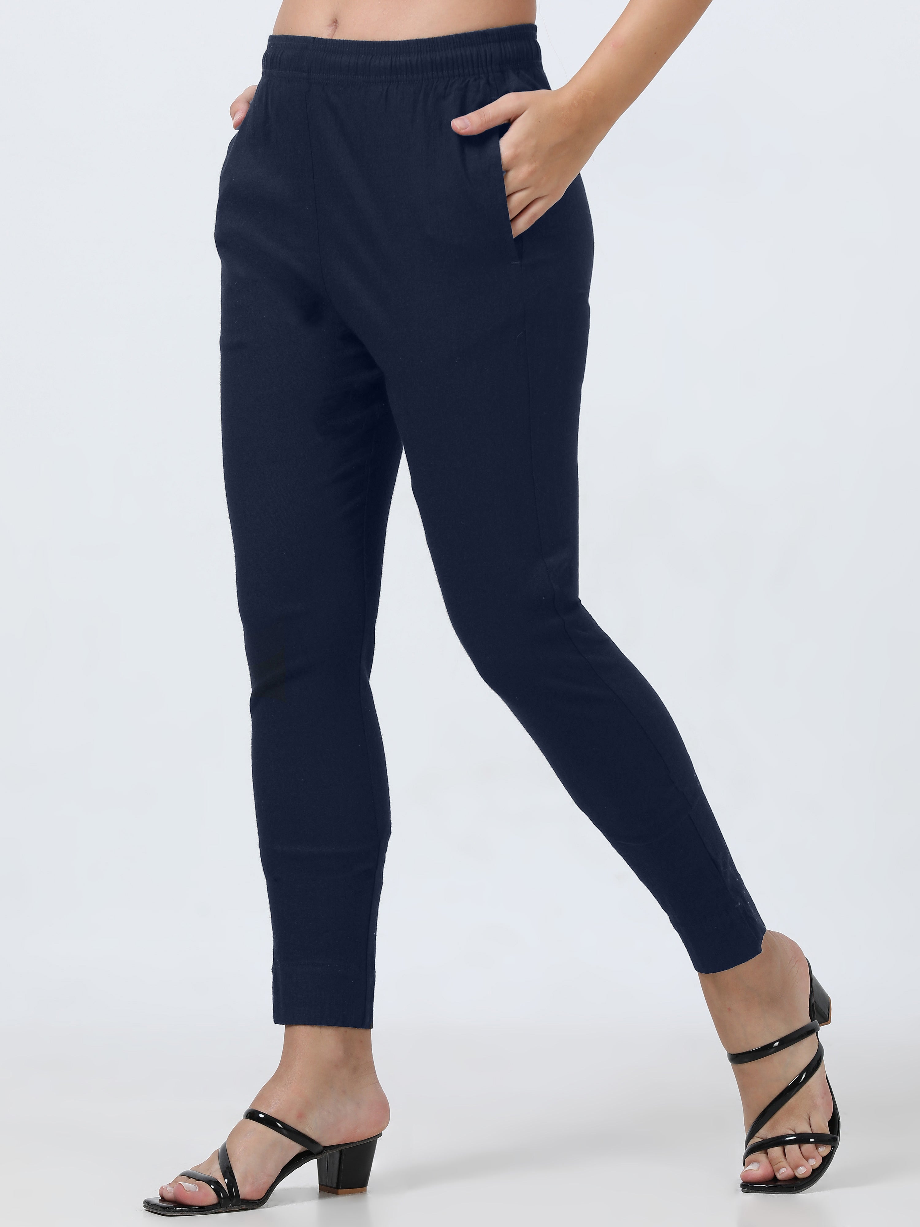 Denim Rayon Stretchable Kurti Pant