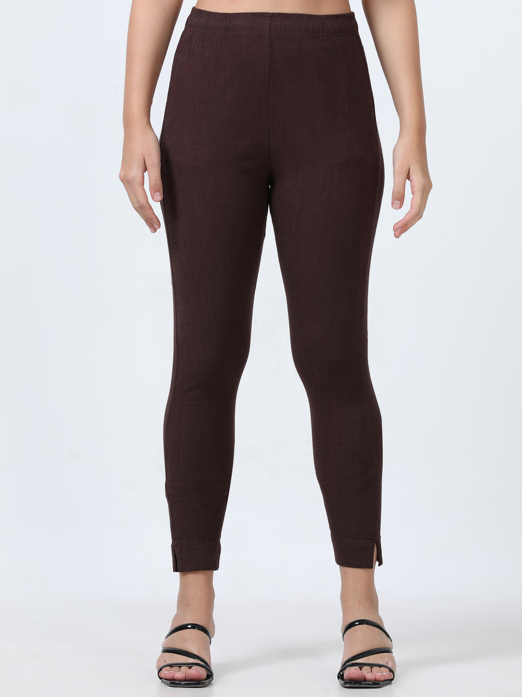 Cola Brown Rayon Stretchable Kurti Pant