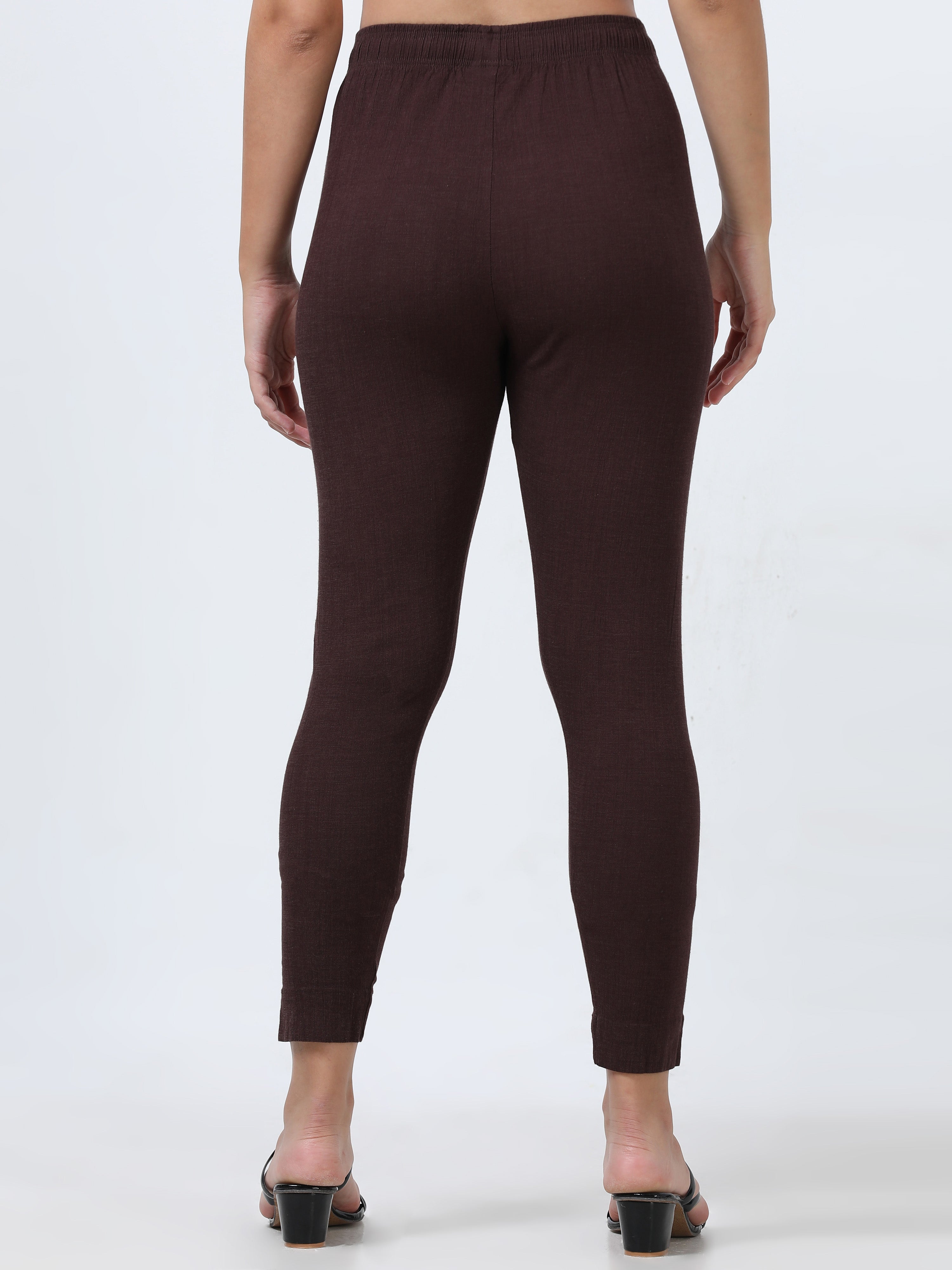 Cola Brown Rayon Stretchable Kurti Pant