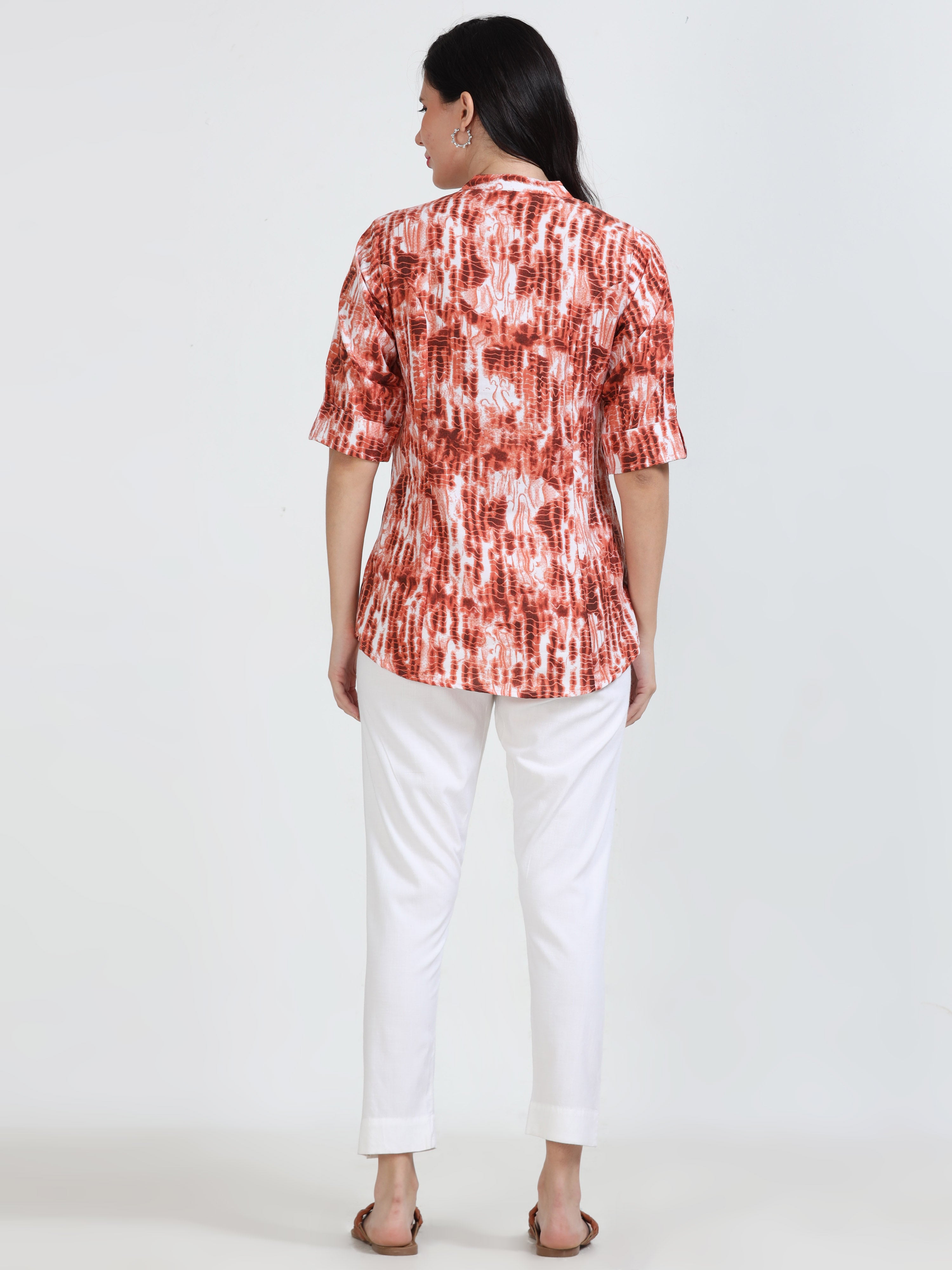 White Rayon Stretchable Kurti Pant